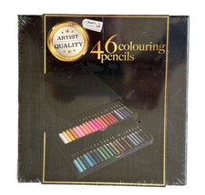 46 Buntstifte in Aufbewahrungsbox Farbstifte Künstler Zeichnen Malen Skizzieren