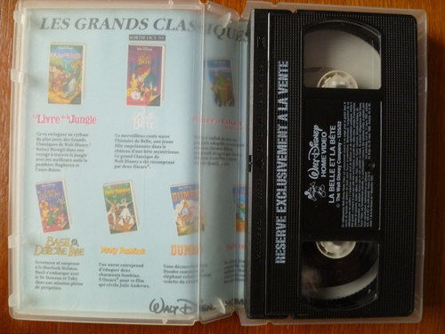K7 Vidéo VHS - WALT DISNEY : La Belle et la Bête - en TBE - Photo 4/4