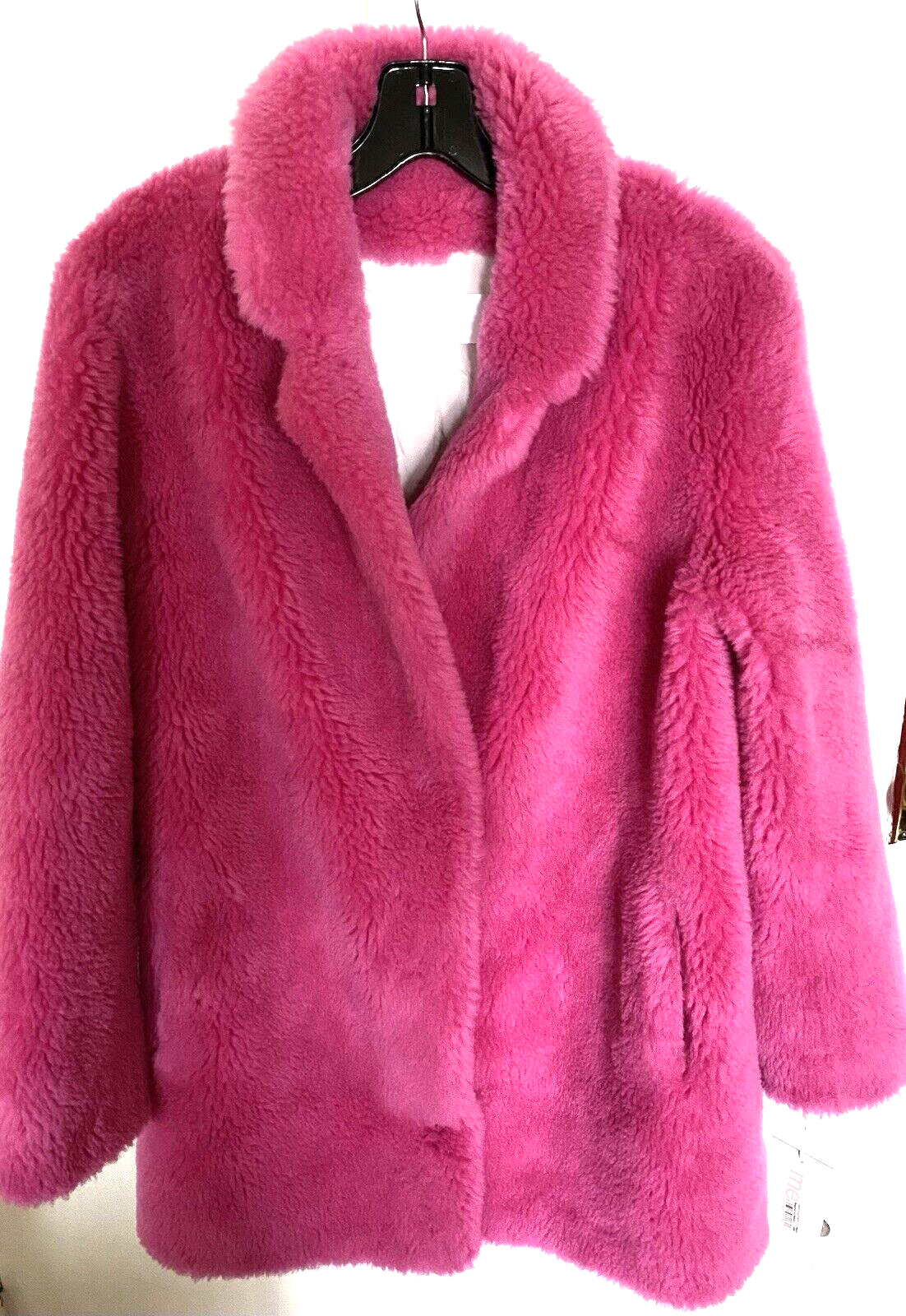 Nuovo cappotto YVES SALOMON Meteo Dalhia 38 4 FRANCIA lana intrecciata giacca risvolto intagliato nuovo con etichette