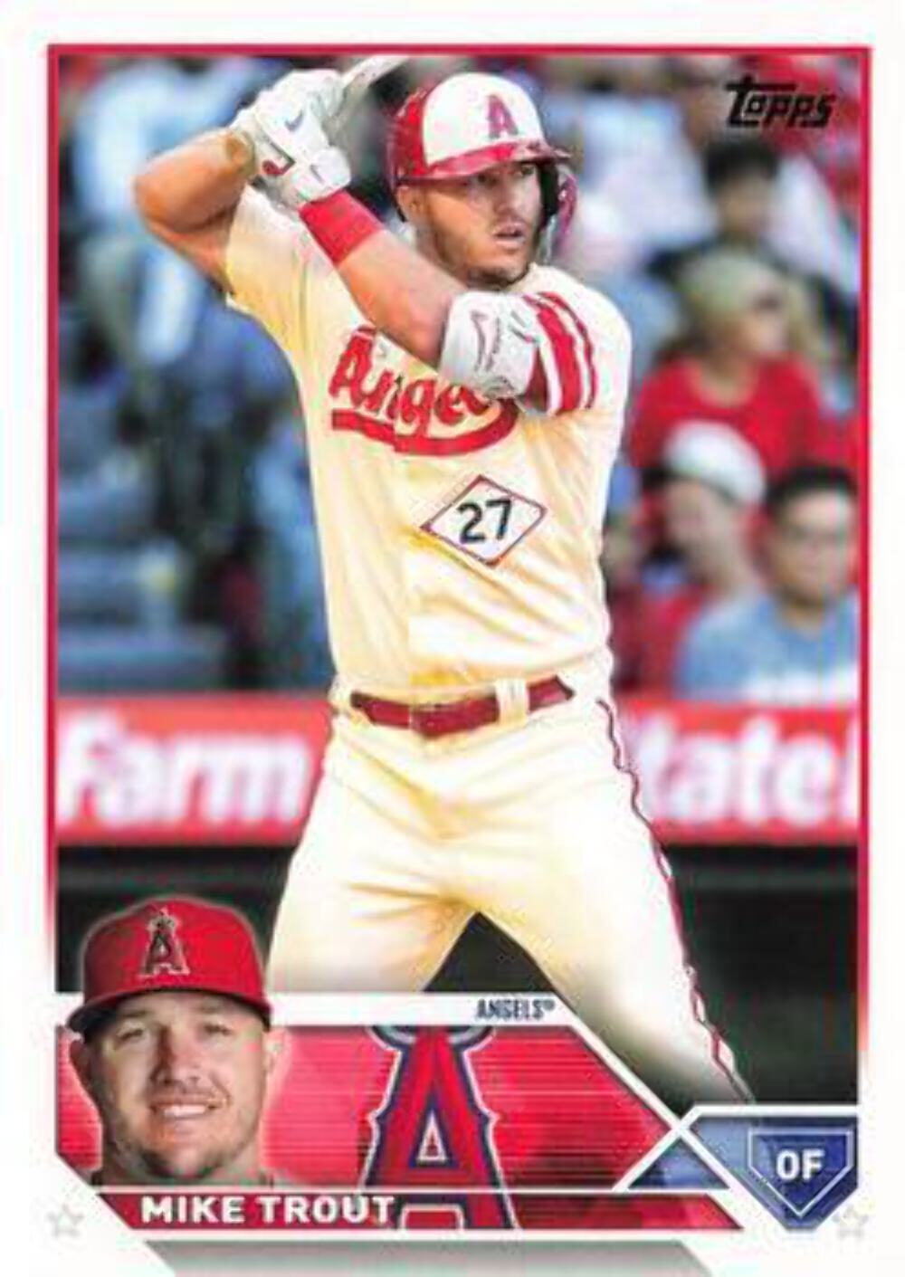 #27 Mike Trout - Los Angeles Angels - 2023 Topps Baseball