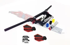 Fasst Flexx Flex 14 Handlebars Black Red Powermadd Star Series Handguards ATV