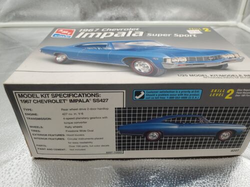 AMT ERTL 1967 CHEVROLET IMPALA SUPER SPORT 1/25 MODEL KIT 8207 NEW OPEN BOX - Picture 3 of 18