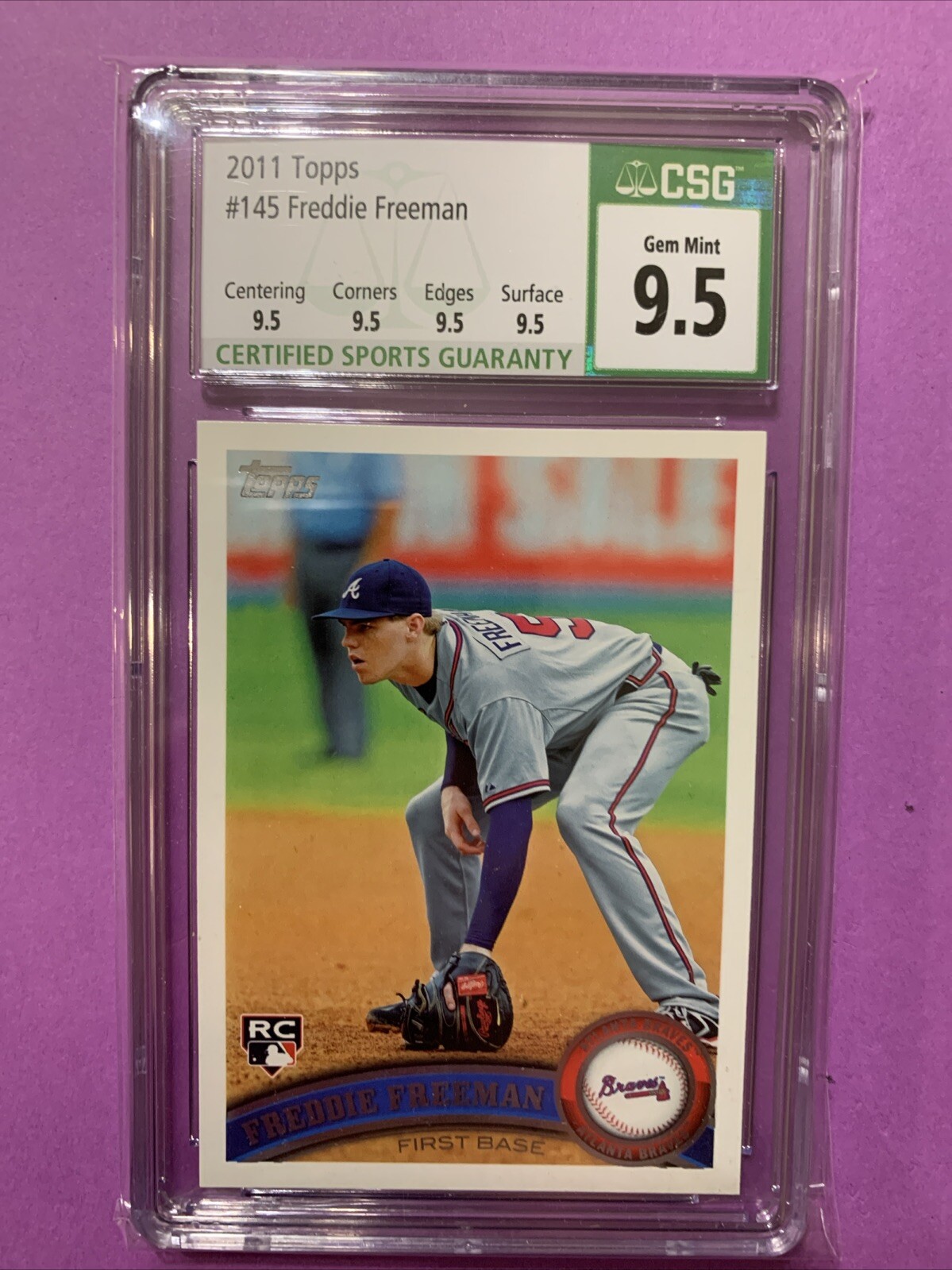 2011 Topps - #145 Freddie Freeman (RC) PSA 10