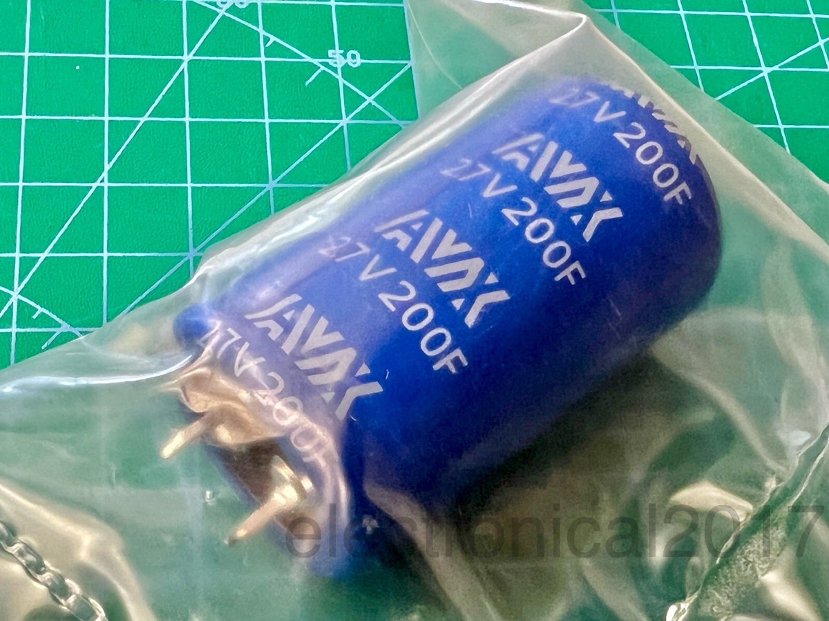 Kyocera AVX 200F 2.7V Supercapacitor, 30x50 Snap-in