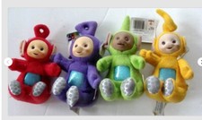 VTG 4 Playskool Teletubbies Full Set Toy 7"- Po, Tinky Winky, Lala, Dipsy w Tags