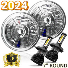 7 Inch Round Led Headlight Highlow Beam Dot Fit Chevy Truck Camaro C10