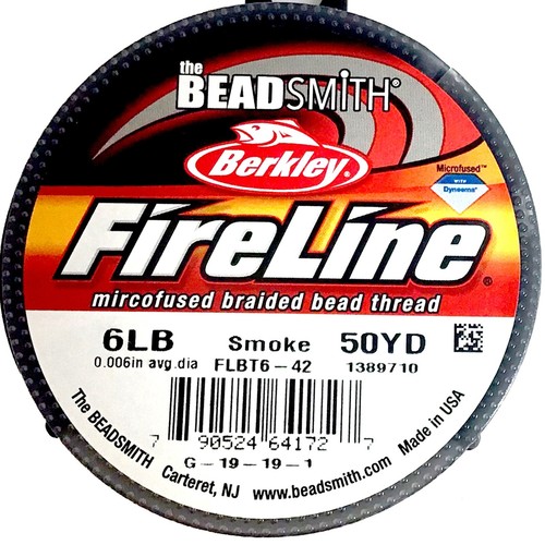 FireLine Beading Thread 6LB Crystal Smoke Black Beadsmith 15YD 50 125 yard/spool - Picture 24 of 25