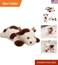 25.6 inch 5 lbs Cow Weighted Stuffed Animals, Large Weighted Plush Animal, Cu...