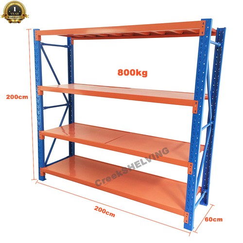 2M Heavy Duty Steel Warehouse Racks Storage Shelving Garage Shelf Workshop Rack - Picture 16 of 21