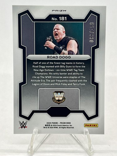 Road Dogg #181 2024 Panini Prizm WWE Premium Box Set Prizms 068/199 241123 - Picture 2 of 2