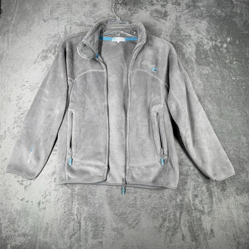 Chaqueta Geographical Norway Mujer Grande Gris Pila Alta Vellón Cremallera Completa Exterior - Imagen 3 de 14