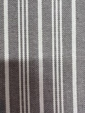 ian mankin fabric powder grey stripes 10mtrs
