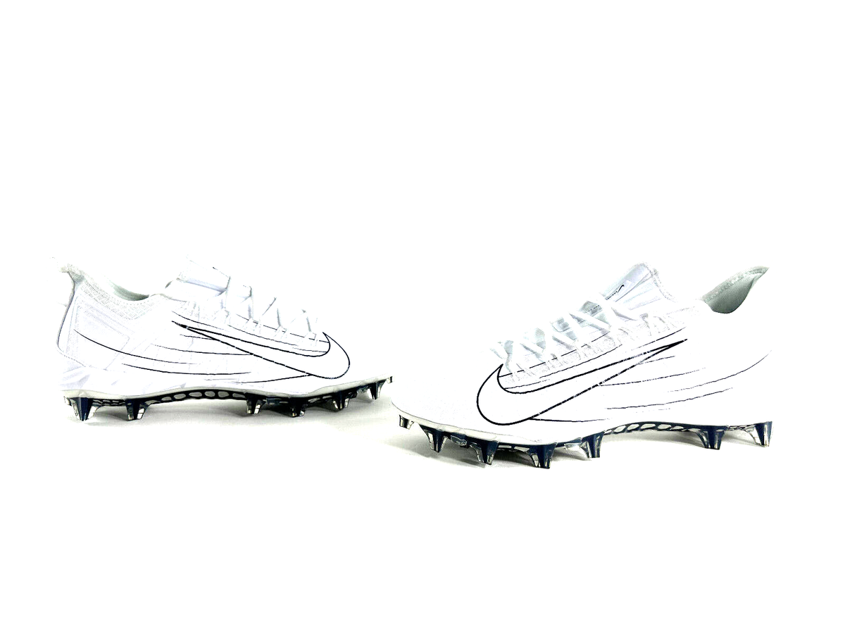 Nike Alpha Huarache Pro Lacrosse Cleats White Navy Men`s Size 14