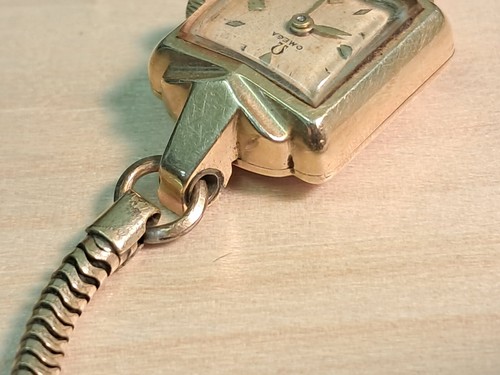 Ladies Omega Wrist Watch 80 Microns Gold Plated Case RG Strap - 第 6/14 張圖片