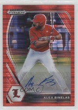 2021 Panini Prizm Draft Picks Red Pulsar 3/11 Alex Binelas #PDP86 Auto uk2