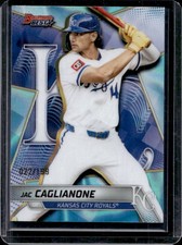 2025 Bowman's Best Jac Caglianone Top Prospects Aqua Lava Refractor #/199 Royals