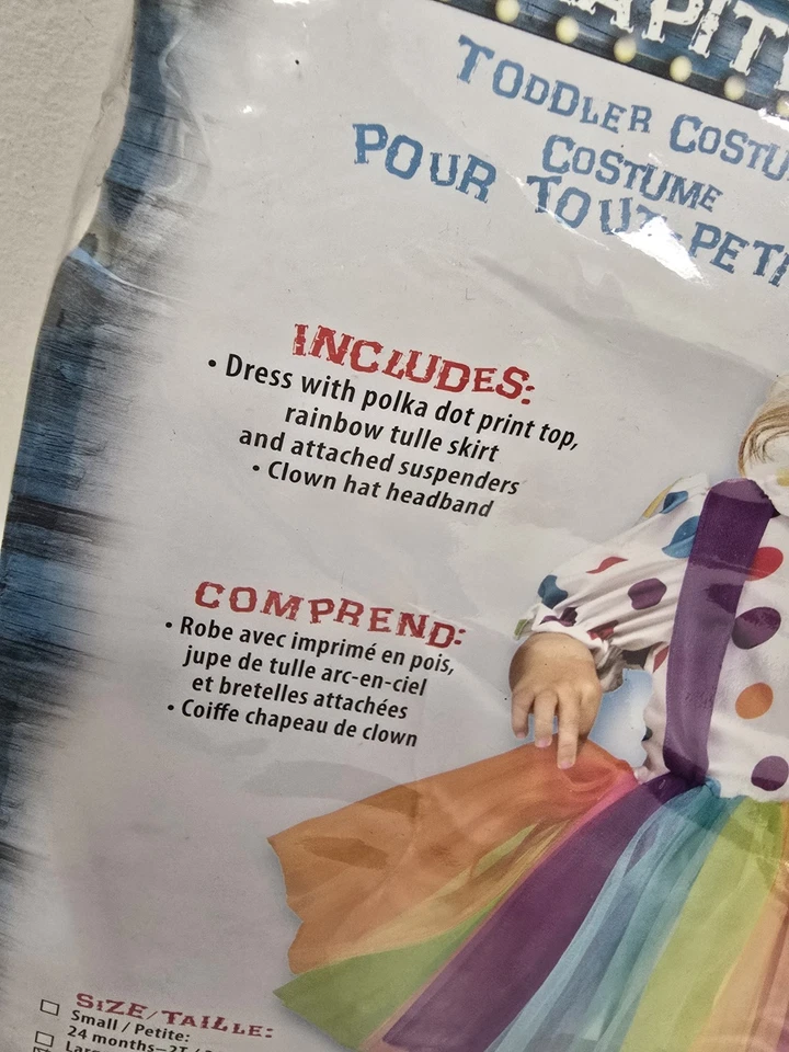 Fun World Childs Big Top Fun Costume Size XL (4-6) NEW - Image 2 of 4