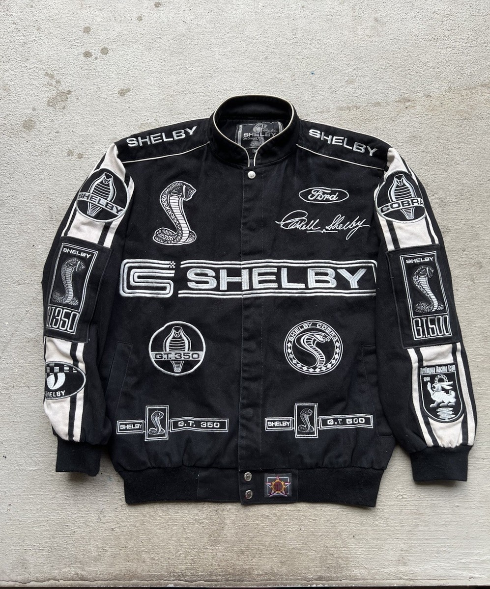 Rare Vintage JH Design Ford Shelby Cobra GT Bomber Jacket Men's