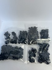 Over 300 Zim's Black Plastic Animal Dog Bear Nose Lot Various Size for Craft Toy