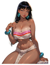 1371 Chel Sticker, Made In USA, Laminated, Waifu, Curvy, Ginger, Busty, Latina