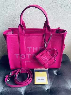 Marc Jacobs Hot Pink Medium Leather Tote Nano Bag( BUNDLE SALE) | eBay