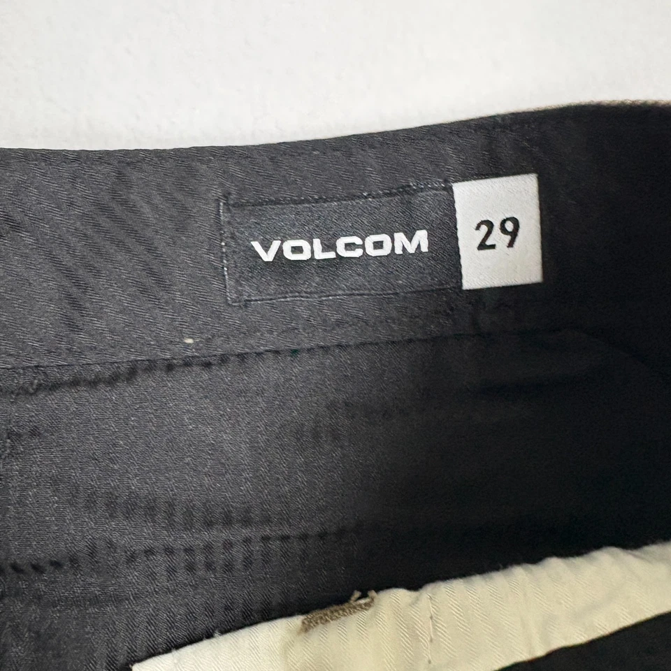 Volcom Shorts Mens 29 Khaki Chino Skate Casual Streetwear Classic Cotton Style - Image 2 of 4
