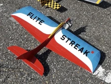 Flite Streak design by George Aldrich RC Airplane Control Line Short Kit + Plan
