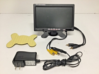 7 Inch TFT Color LCD Car Rear View Monitor with 2 AV Inputs - New No Box