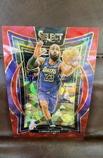2024-25 Panini Select - Concourse LeBron James #54 Red Cracked Ice Prizm