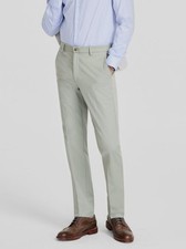 Michael Kors Men's Green Solid Classic Flat Front Major Dress Pants Size 38W-32L