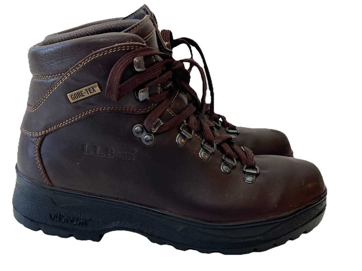 LL Bean Cresta Gore-Tex Brown Leather Hiking Boots Vibram Mens 9.5M L.L. Bean LL Bean Cresta Gore-Tex Hiking Boots Brown 7.5  main image 2