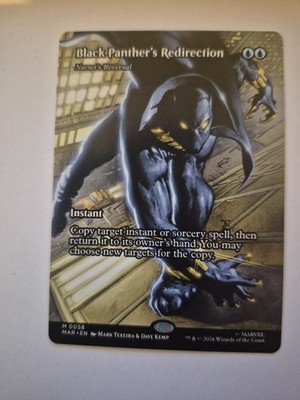 Black Panther's Redirection (Borderless) Mythic MTG Marvel Super Heroes 58 NM x1