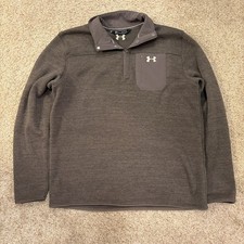 Under Armour UA Specialist Henley 2.0 Mens Size XL Loose Olive Green Pullover