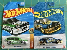 LOT OF 2 - 2025  2026 HOT WHEELS BMW M3 WAGON HW WAGONS BLUE  GOLD SERIES 1/6