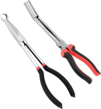 QWORK Car Spark Plug Wire Removal Pliers Tool, Sleeve Type Black 