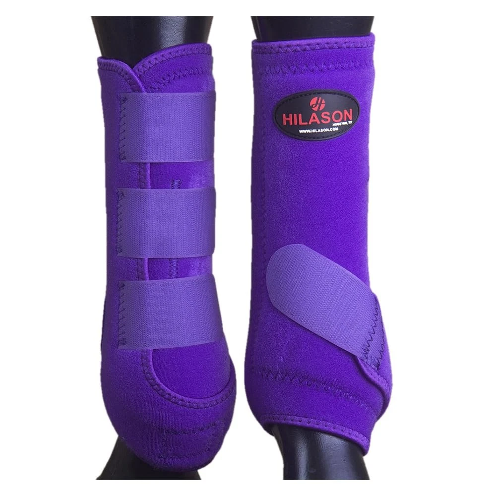 HILASON Purple Large Horse Medicine Sports Boots Rear Hind Leg