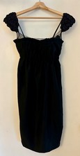 Vintage Marc Jacobs 100% Cashmere Baby Doll Black Dress Early 2000s Sz S US 2