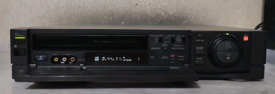 SONY SLV-E7 VIDEOREGISTRATORE VHS 6 TESTINE STEREO CON TELECOMANDO ORIGINALE - Immagine 4 di 4