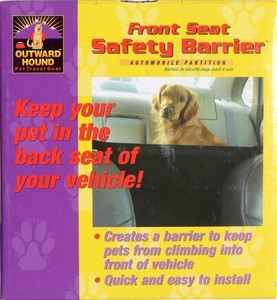 Outward Hound Front Seat Safety Barrier Car Partition Large Dogs