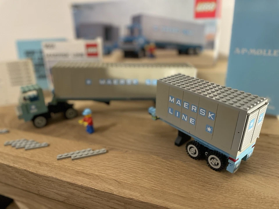 LEGO 1651-2 Maersk Line Container Truck Vintage 80s VERY RAR BOX MAERSK 1980 - Bild 3 von 4