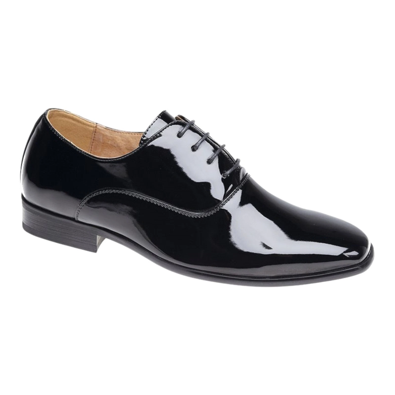 Goor Boys Oxford Brogue Shoes Black Leather Lace-Up Formal Smart Wedding Size
