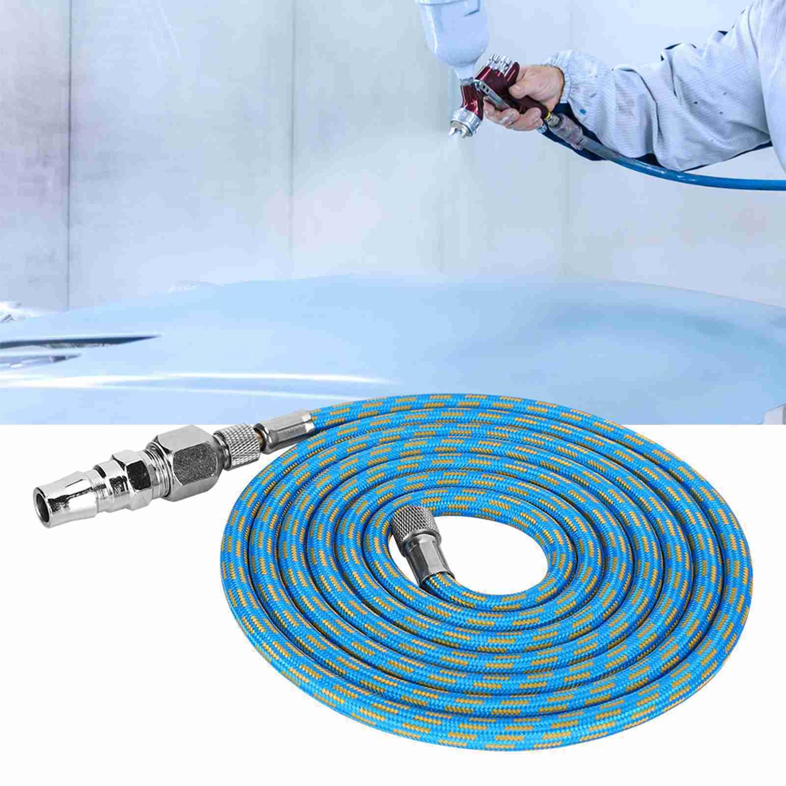 Braided Airbrush Air Hose Adapter Kit Airhose For Spray Gun Air Compressor