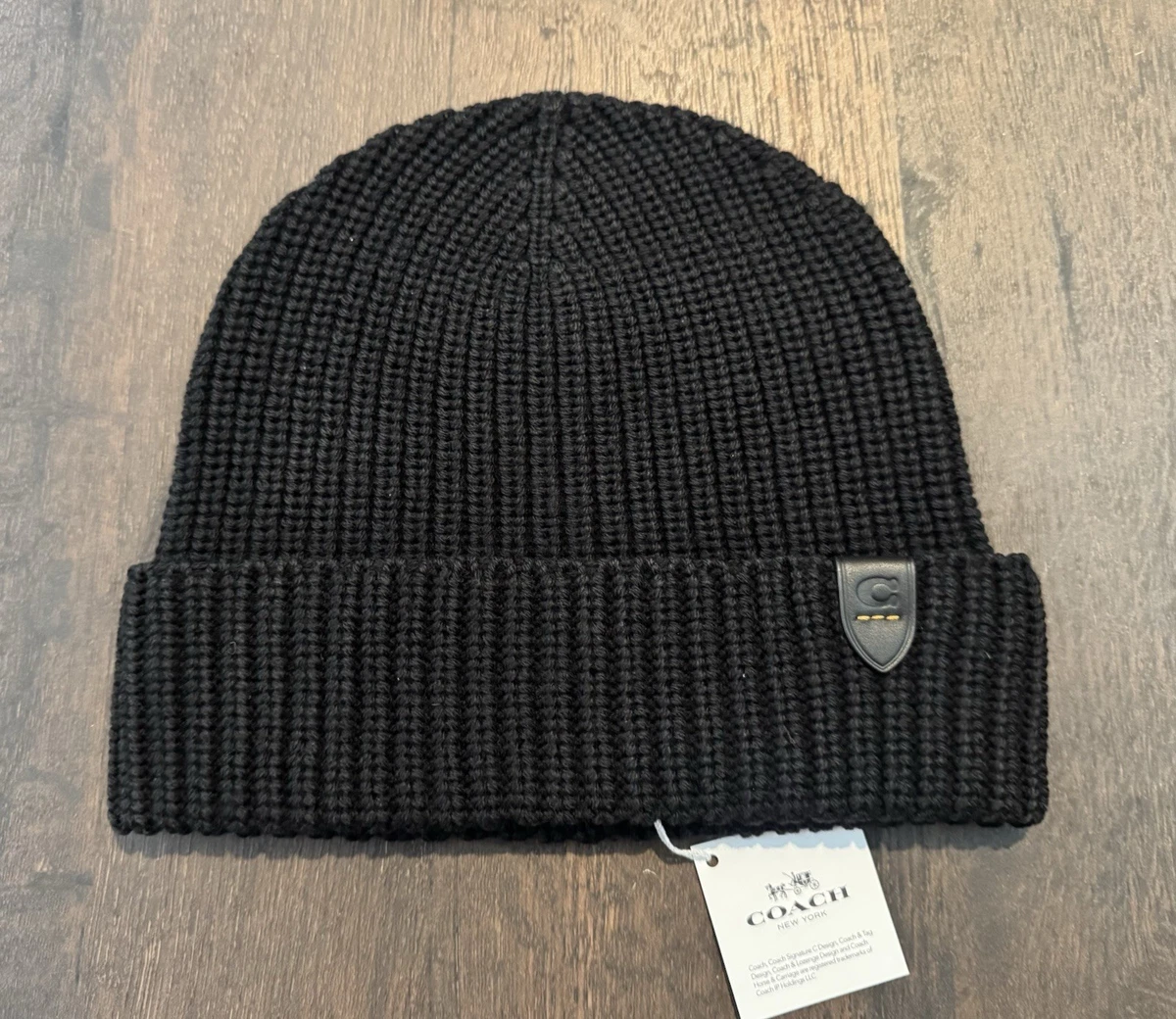 Coach Black/Silver Knit Beanie Hat sz OS $_57.JPG?set_id=880000500F main image 4