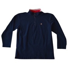 Vintage Tommy Hilfiger Quarter Zip Fleece 90s Navy Pullover