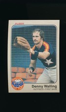1983 Fleer #469 Denny Walling * Outfield-First Base * Houston Astros * NM-MT *