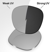 Photochromic Replacement Lenses For Ray-Ban Meta Wayfarer RW4008 RW4012 53mm