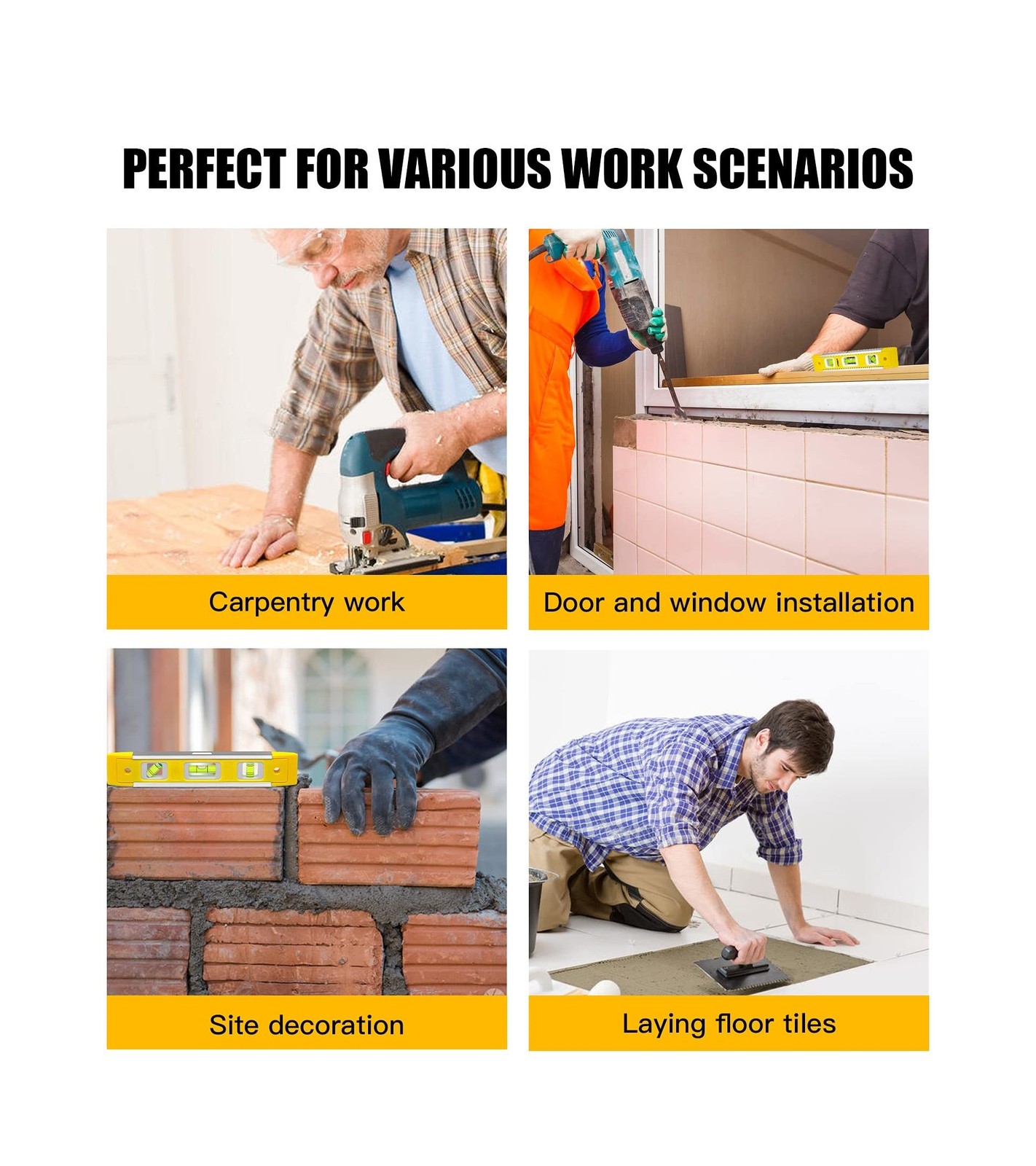 9 Inch Torpedo Level, Magnetic Box Level with 45°/90°/180° Bubble