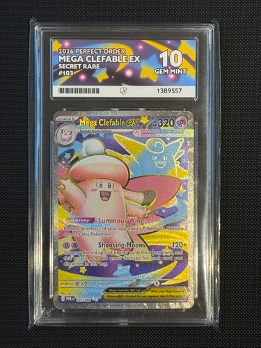Mega Clefable ex graded ACE 10 for sale on eBay