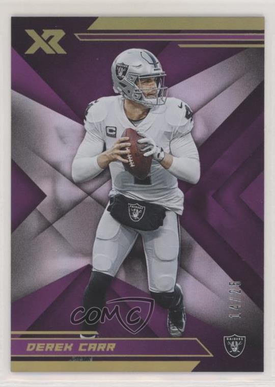 2019 Panini XR Purple 14/25 Derek Carr #31 fm0