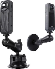 2 in 1 Suction Cup and Magnetic Camera Mount Stand Kit for Insta360 Series, Car 